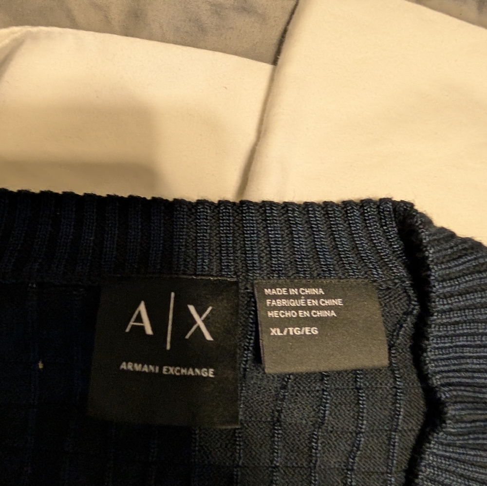 Armani Exchange Dark Blue Knitwear